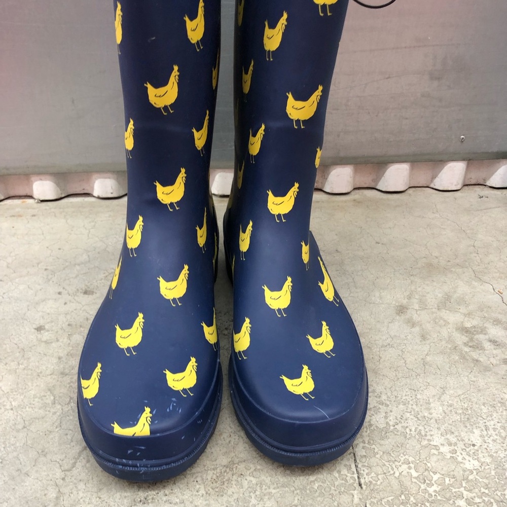 Western Chief Funky Flock Tall Rain Boots Size 11 - Picture 2 of 16